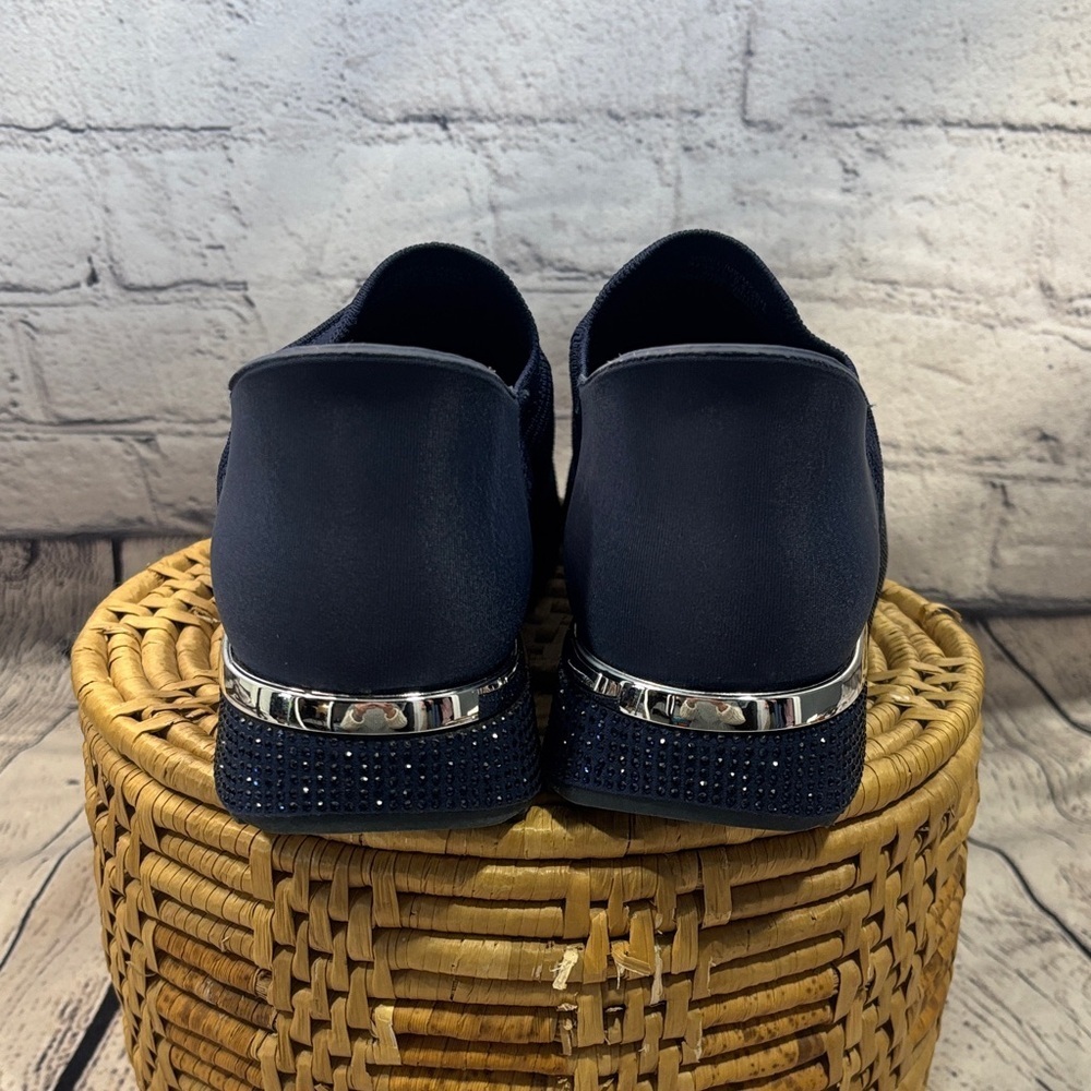 Kenneth Cole Navy Textured Sneakers - Picture 4 of 10